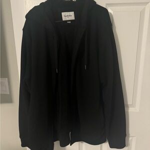 Goodfellow & co. Black zip up with hood! Very comfortable! Worn once!